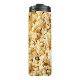 Garrafa Térmica Fundo do Cheio de pipoca em cinema.