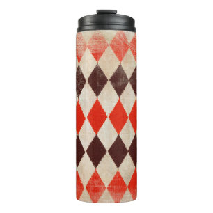 Garrafa Térmica fundo do shabby rhombuss