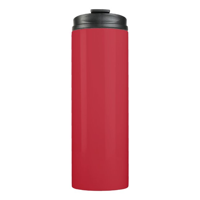 Garrafa Térmica Fundo Vermelho Escuro (Frente)