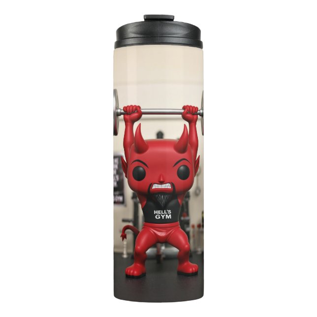Garrafa Térmica Funko Pop! Hell’s Gym Devil – Pumping Iron Edition (Frente)