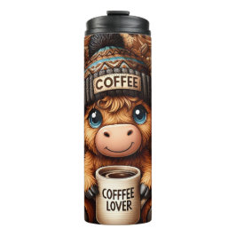 Garrafa Térmica Funny Coffee Lover Cow 