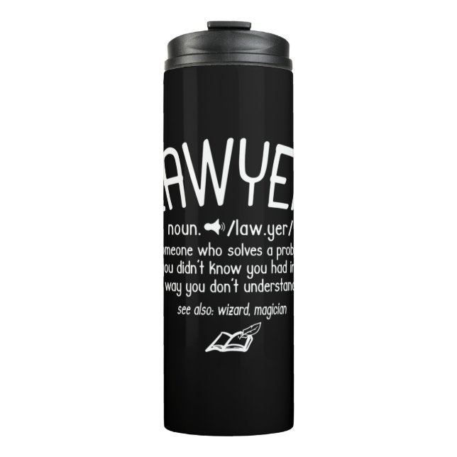 Garrafa Térmica Funny Lawyer Definition (Frente)