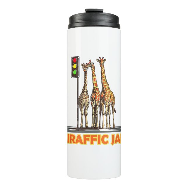 Garrafa Térmica Funny Pun Giraffe Jam (Frente)