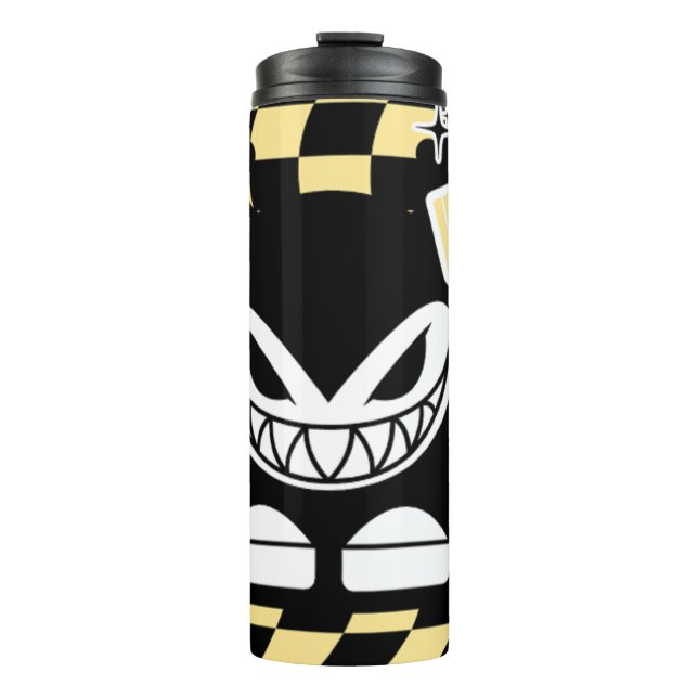 Garrafa Térmica Funny Yellow Labubou-Inspired  (Frente)