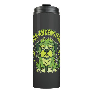 Garrafa Térmica Fur-Ankenstein Engraçado Cão Frankenstein Hallowee