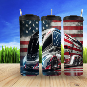 Garrafa Térmica Futuro American Flag Bus