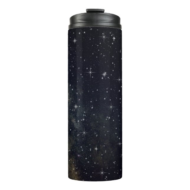 Garrafa Térmica Galáxia Negra Starry Night Thermal Tumbler (Frente)