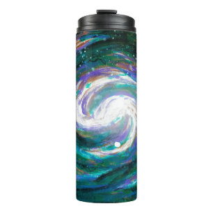 Garrafa Térmica Galáxia pintado à mão