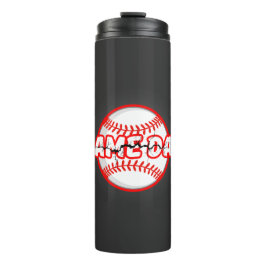 Garrafa Térmica Game Day Cracked Baseball Sports Graphic