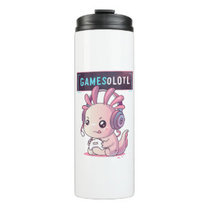 Garrafa Térmica Gamesolotl - Axolotl Gamer
