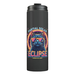 Garrafa Térmica Gatinho Gato Parcial Eclipse Solar 2025