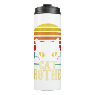 Garrafa Térmica Gato Brother Vintage Style Retro Gift Para Gato De
