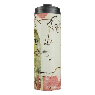 Garrafa Térmica Gato Collage Tumbler