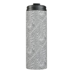 Garrafa Térmica Gato de pele de tigre-leopardo com manchas