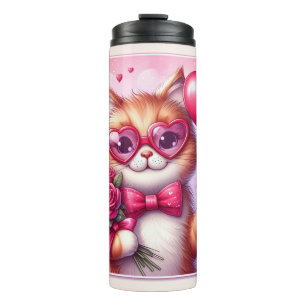 Garrafa Térmica Gato/gatinho Dia de os namorados