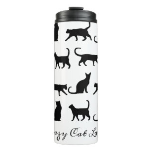 Garrafa Térmica Gato Louco Gato Negro Silhuettes
