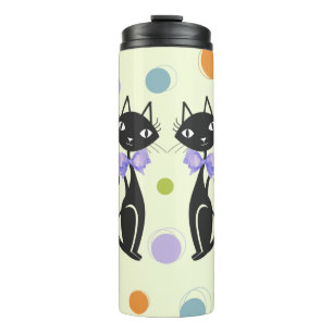 Garrafa Térmica Gato Moderno do Meio século