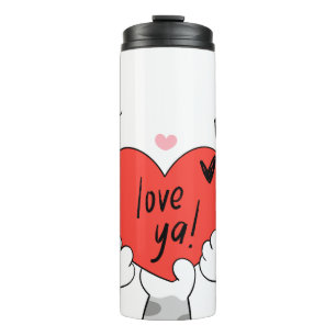 Garrafa Térmica Gato-Pet-Pai Gato-Impressão Gifão-Presente
