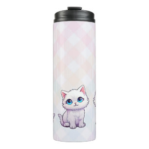 Garrafa Térmica Gato Rosa Gelado
