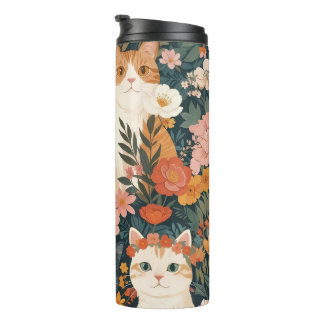 Garrafa Térmica Gatos Caprichosos do Jardim