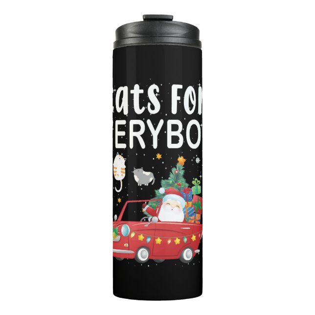 Garrafa Térmica Gatos Para Todo O Natal (Frente)