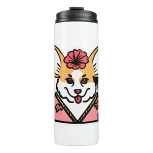 Garrafa Térmica Geisha Corgi Dog Lover Welsh