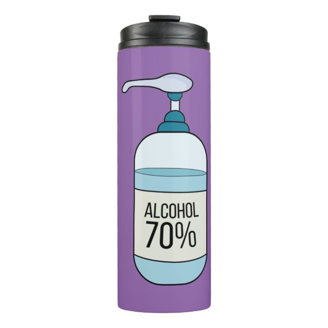 Garrafa Térmica Gel Desinfetante para as Mãos com 70% de Álcool (Frente)