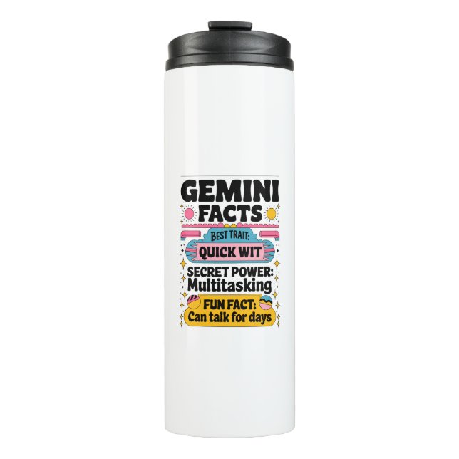 Garrafa Térmica Gemini Fatos: Sentido Rápido, Multitarefa e Sem Fi (Frente)
