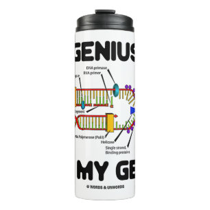 Garrafa Térmica Genius está no meu gênio Humor de Replicação de DN