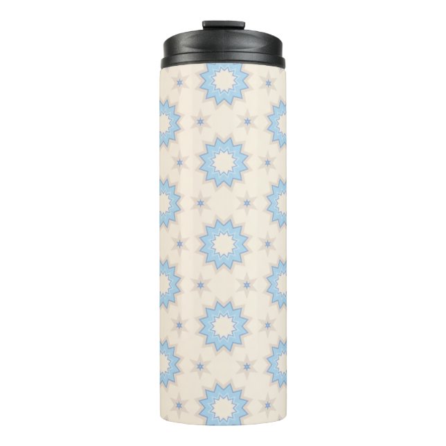 Garrafa Térmica Geometria Blue Starburst (Frente)