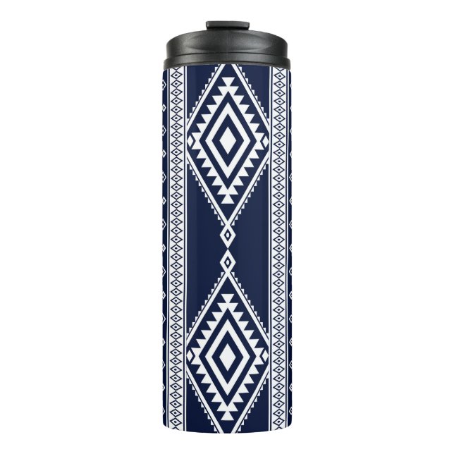 Garrafa Térmica Geometric ethnic oriental seamless pattern traditi (Frente)