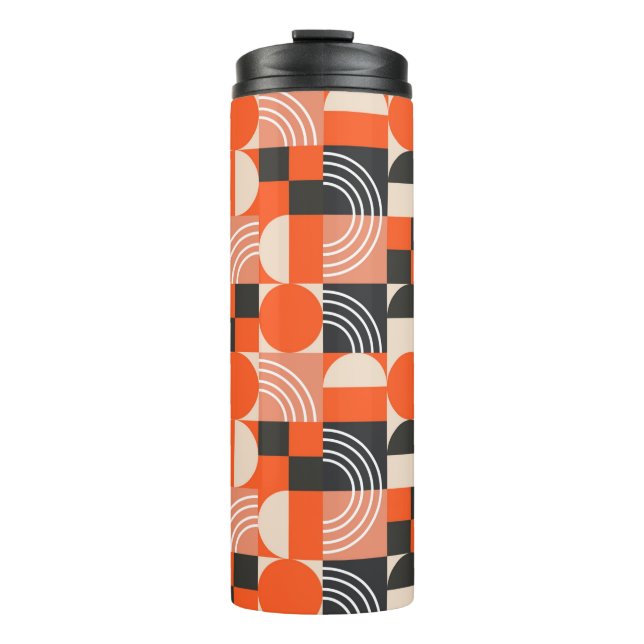 Garrafa Térmica Geometric pattern in bright color blocks.  (Frente)