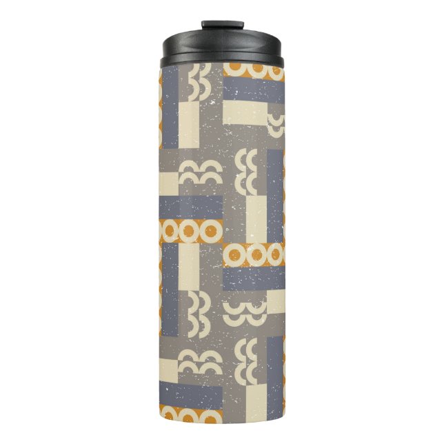 Garrafa Térmica Geometric seamless pattern in retro style . Modern (Frente)
