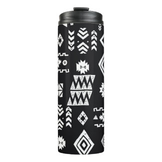 Garrafa Térmica Geométrico tribal: fundo sem costura na moda.
