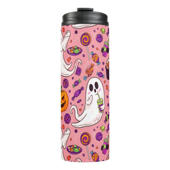 Garrafa Térmica Ghost Candy Halloween Bonito a Spooky Sweet (Frente)