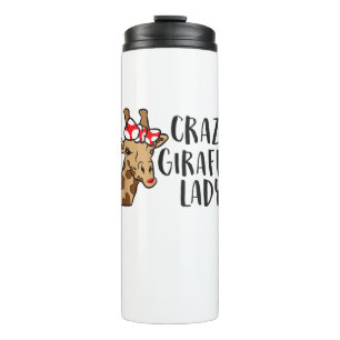 Garrafa Térmica Girafa Louca Lady Women Girafes