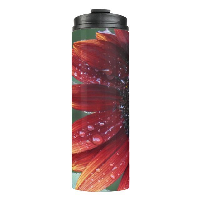 Garrafa Térmica Girassol vermelho (Frente)