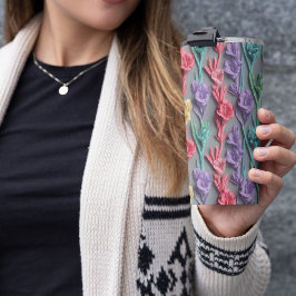 Garrafa Térmica Gladiolus Cor-de-Rosa 3D