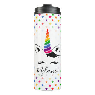 Garrafa Térmica Glam Rainbow Unicorn