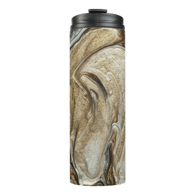 Garrafa Térmica glamour 003 cores castanhas líquidas (Frente)