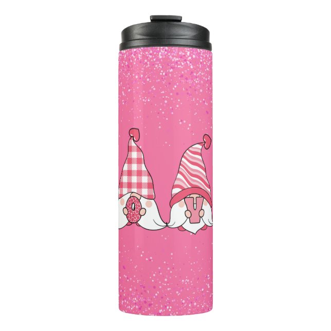 Garrafa Térmica Glitter Gnome Love (Frente)