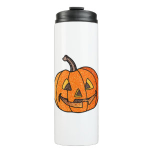 Garrafa Térmica Glitter Jack O'Lantern