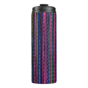 Garrafa Térmica Glitz e Glam Sparkly Stripes