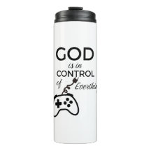 God Is In Control Christian Insulated Tumbler - Fa