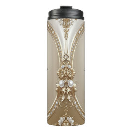 Garrafa Térmica Golden Ornate Frame with Pearls Thermal Tumbler