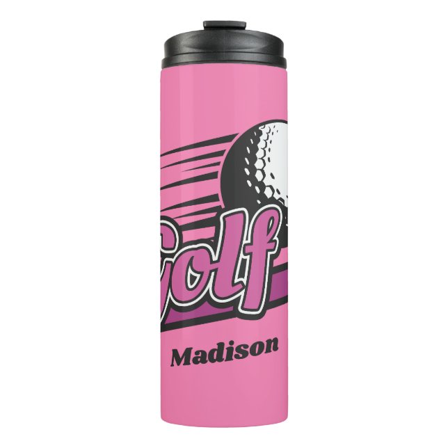 Garrafa Térmica Golf de Nome Personalizado (Frente)