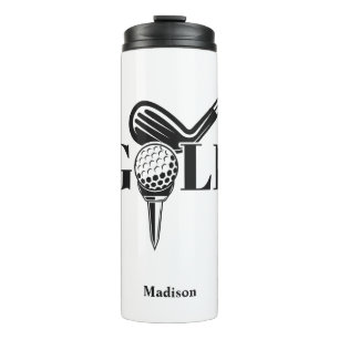 Garrafa Térmica Golf de Nome Personalizado