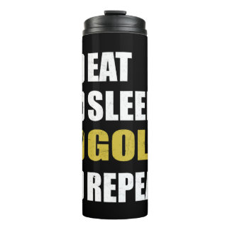 Garrafa Térmica Golfing Eat Sleep Golf Repete Jogo