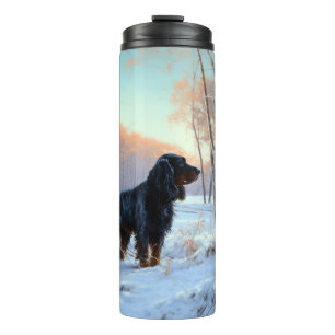 Garrafa Térmica Gordon Setter Deixe-O Neve Natal