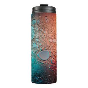 Garrafa Térmica Gotas de água no painel de vidro